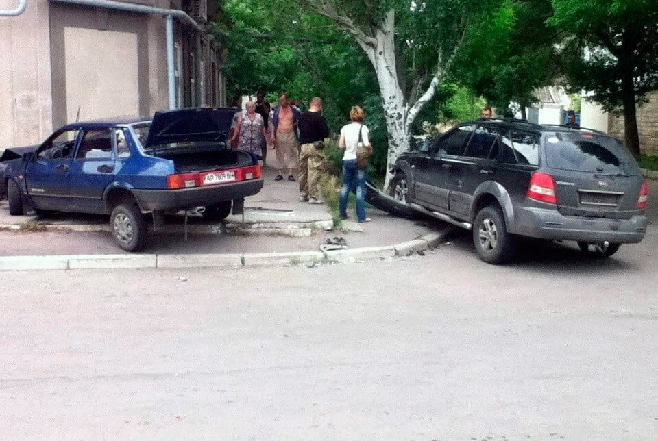 ДТП в Бердянске на перекрестке улиц Красная и Петровского