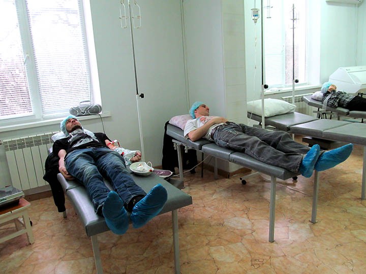 Бердянская станция переливания крови в 2014 году