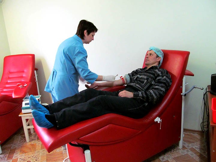 Бердянская станция переливания крови в 2014 году