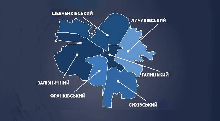 усі райони Львова