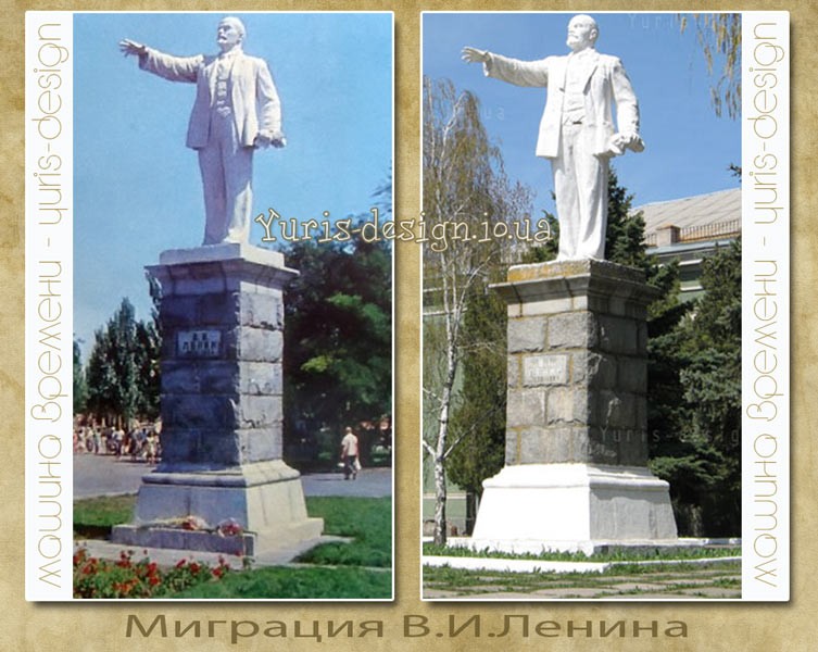 Что интересно, этот Ленин раньше стоял на Приморской площади: