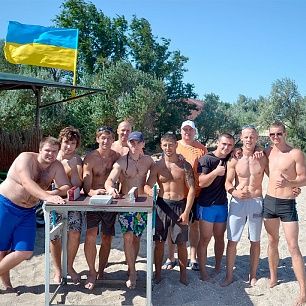 На пляже Верховой прошел турнир по армспорту "Азовское побережье 2014"