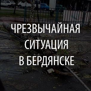В Бердянске объявлена чрезвычайная ситуация, связанная с сильным ветром