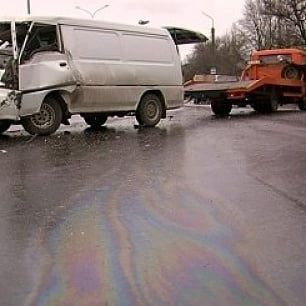 Авария на Мелитопольском шоссе в районе остановки "Маяк"