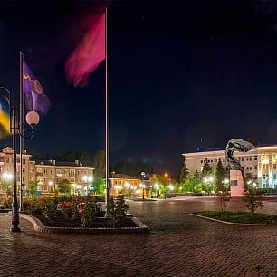 В Бердянске с площади Первого Бердянского совета исчез флаг Украины
