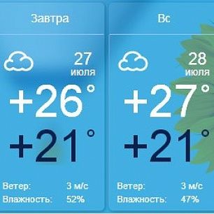 Прогноз погоды в Бердянске на выходные дни, 10 и 11 августа.