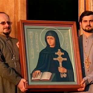 Икона святой Евфросинии Полоцкой в Бердянске