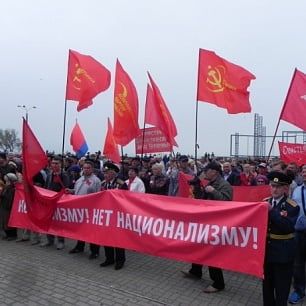 Первомайская демонстрация в Бердянске