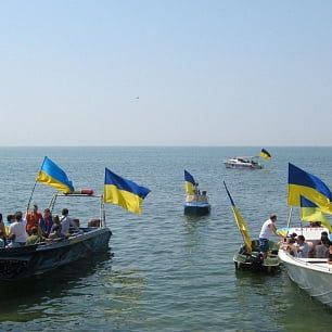 В Бердянске впервые в Украине состоялся Аквамайдан (фото)