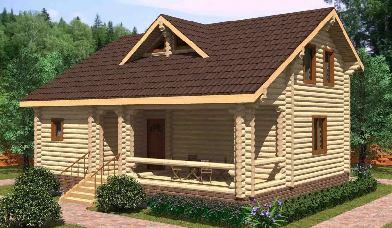 Лучшие деревянные дома с мансардой