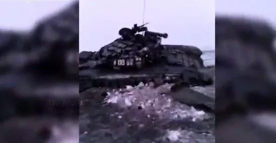 Подбитые танки боевиков под Дебальцево (ВИДЕО)