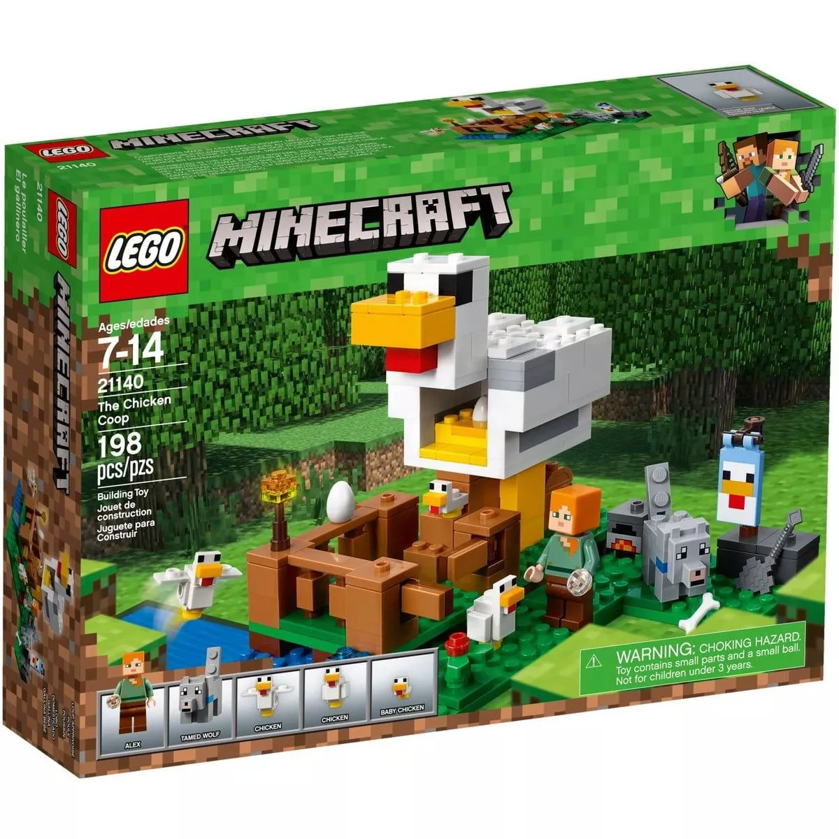 Оторвать детей от игры в майнкрафт на компьютере можно при помощи конструктора LEGO MINECRAFT