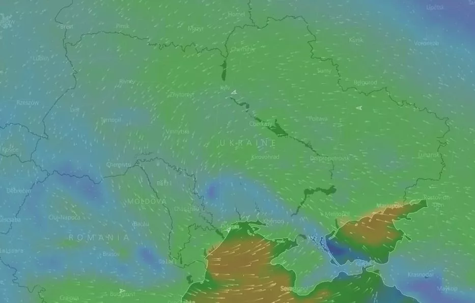 К Запорожью приближается циклон, обрушившийся на Одессу