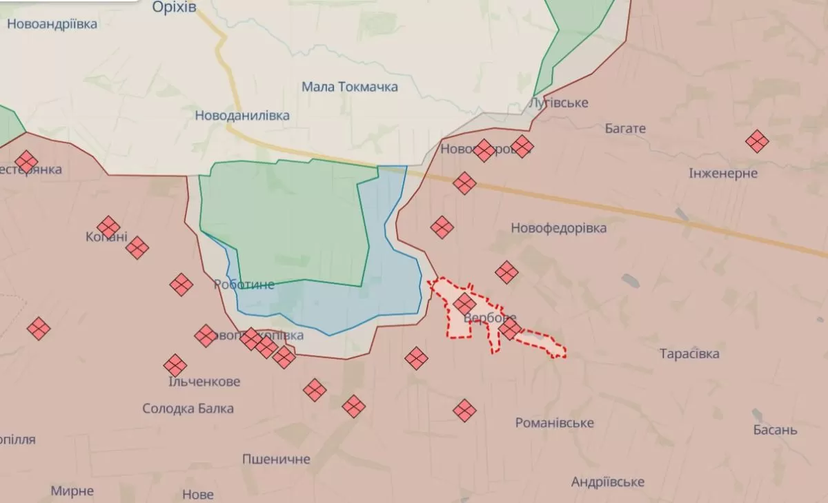 ЗСУ витісняють росіян із займаних позицій в районі села Вербове – Генштаб