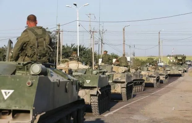 Чергова колона російської військової техніки «заблукала» на Луганщині