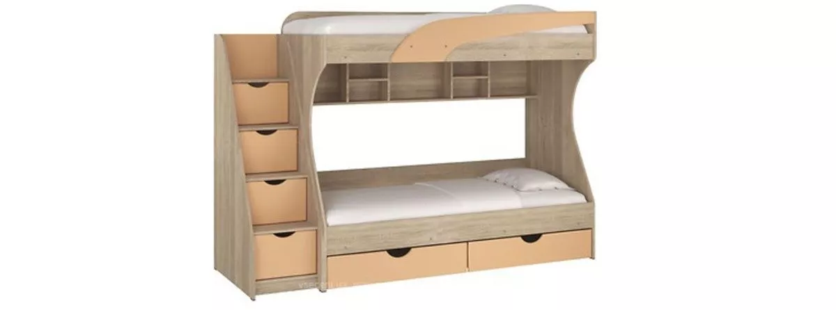 Двухъярусные кровати для спальни: обзор предложений в мебельных магазинах