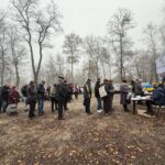 Видача гуманітарної допомоги переселенцям з Бердянська у листопаді (Фото: тг-канал БМВА)