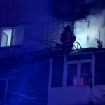 Пожежа в Бердянську (Фото: окупаційні паліки)