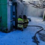 Загоряння ліквідували 10 пожежників (Фото: окупаційні пабліки) Загоряння ліквідували 10 пожежників (Фото: окупаційні пабліки)