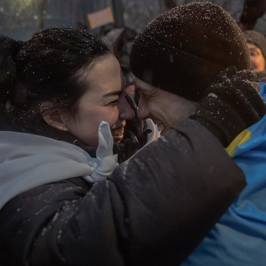 Ольга та Руслан після обміну (Фото: соцмережі героїні)