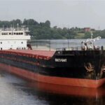 Затонулий корабель (Фото: тг-канал Сальдо)