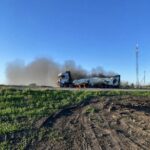 Фото чи відео продукції, яка начебто згоріла в вантажівці, окупанти не опублікували (Фото: окупаційні пабліки)