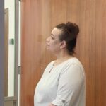 Бердянка під час судового засідання (Фото: суд окупантів)