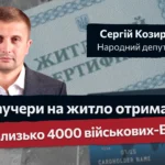 "Ваучери на житло отримали близько 4000 військових-ВПО" - Козир