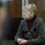 Жителька окупованого Токмака в російському суді (Фото: окупаційні пабліки)